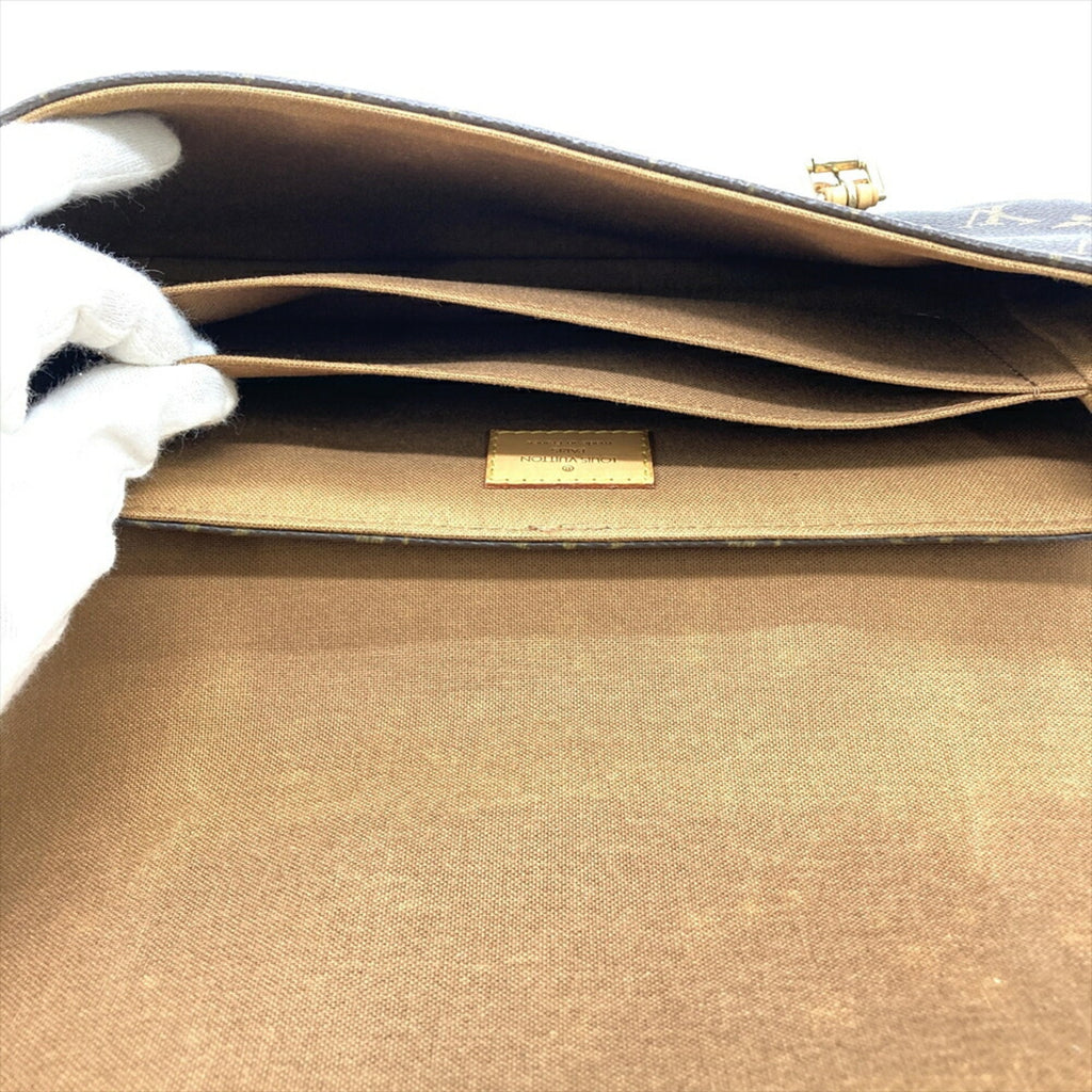 Louis Vuitton Monogram Brown Galle Monogram Monogram Shoulder Bag (Pre-Owned)
