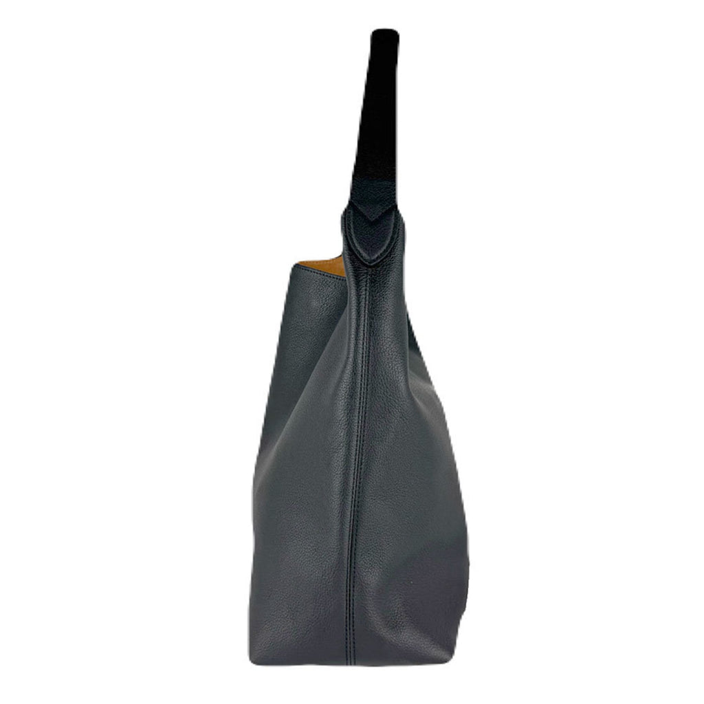 Louis Vuitton Black Leather Pouch Shoulder Bag (Pre-Owned)