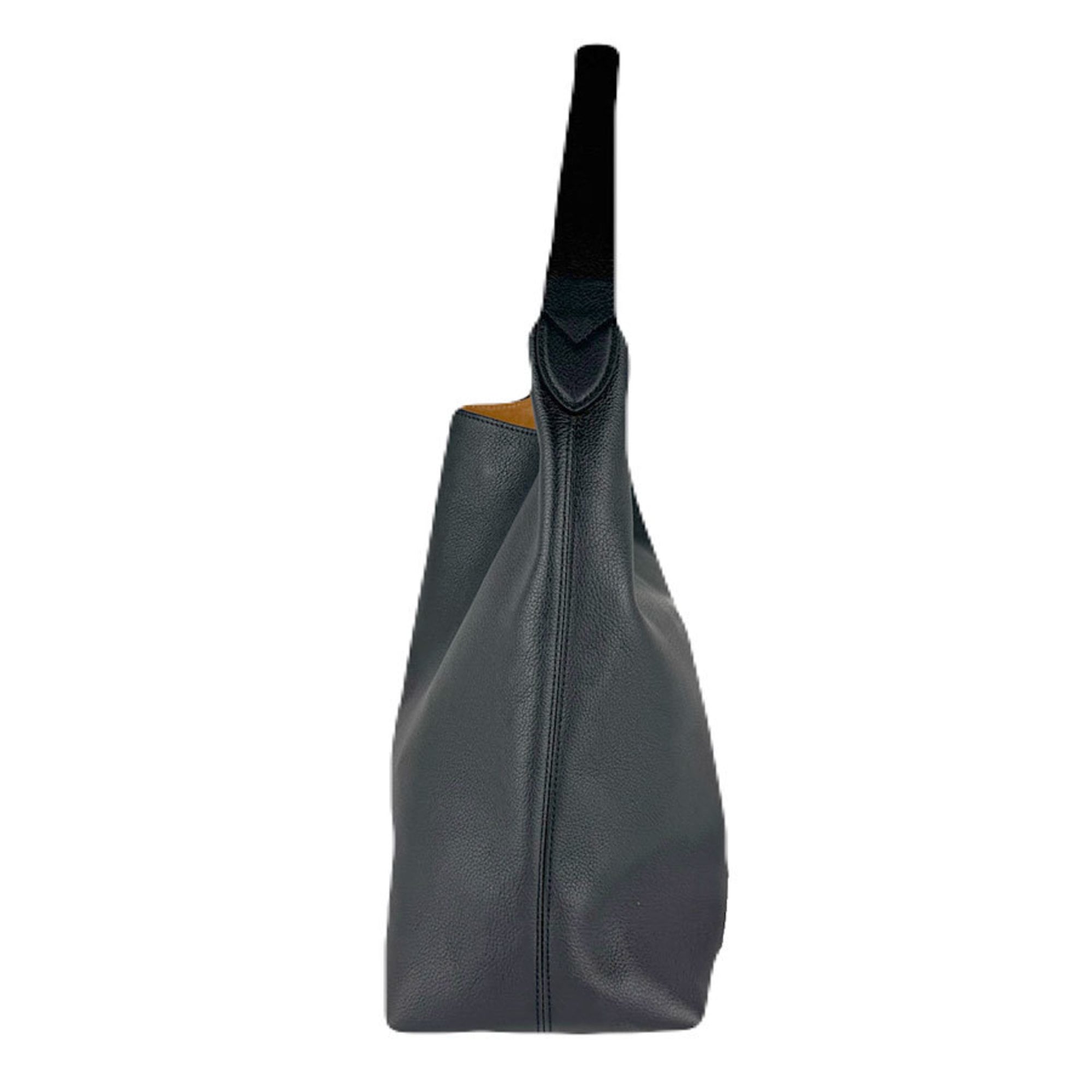 Louis Vuitton Black Leather Pouch Shoulder Bag (Pre-Owned)