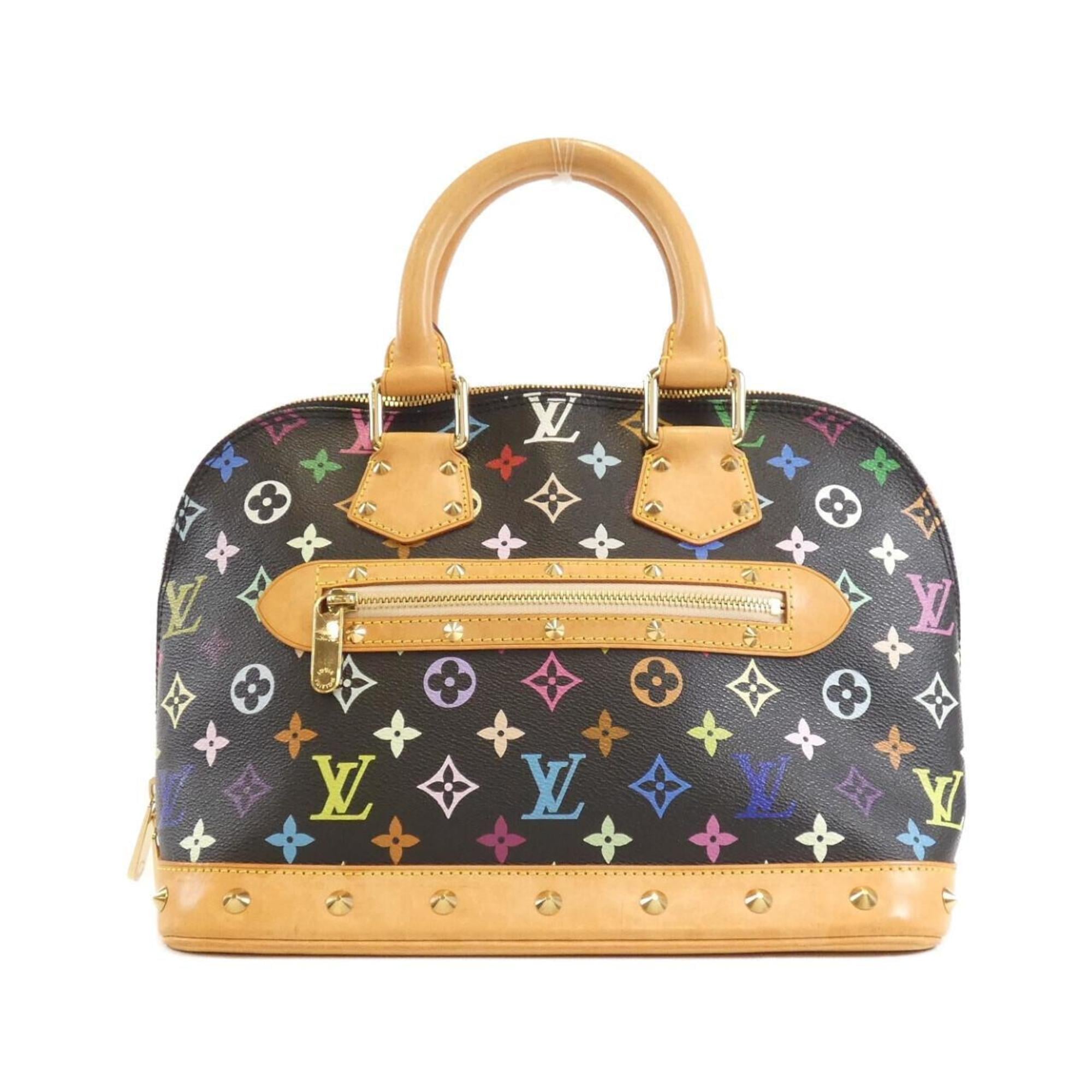 Louis Vuitton Black Coated Canvas Handbag (Pre-Owned)