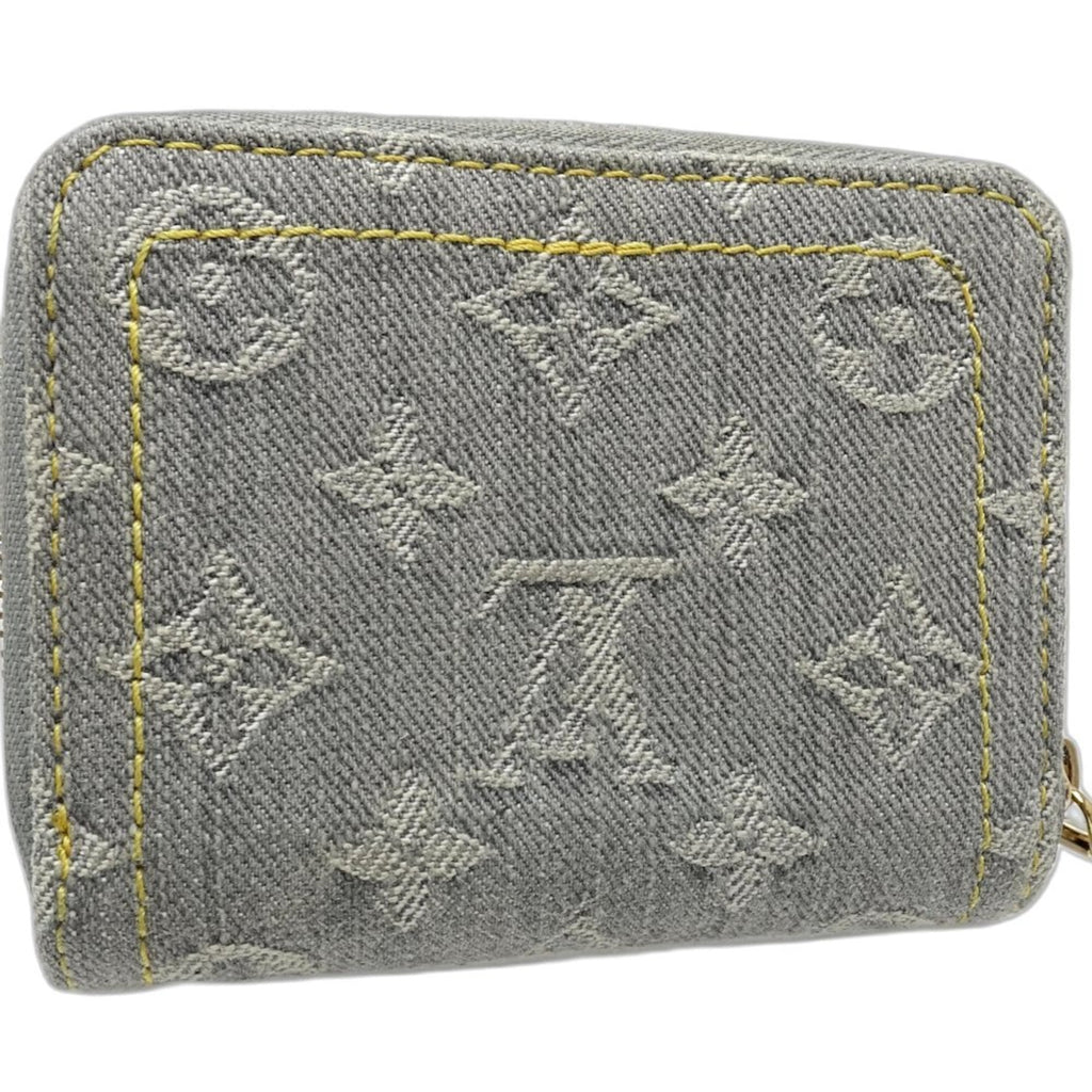 Louis Vuitton Gray Denim Coin Purse/Coin Case (Pre-Owned)