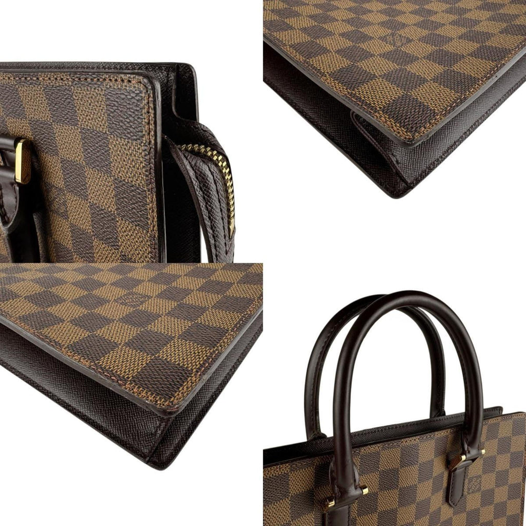 Louis Vuitton Ebene Damier Canvas Handbag (Pre-Owned)