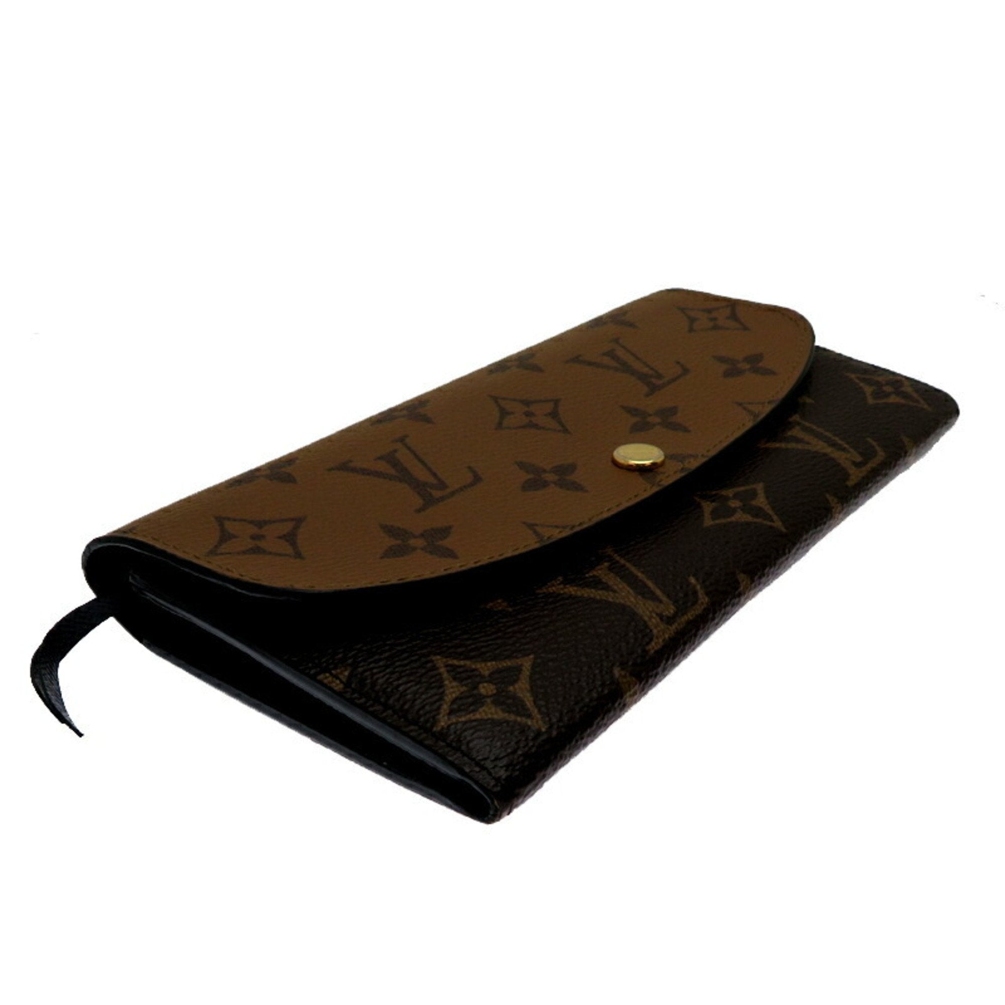 Louis Vuitton Brown Monogram Reverse Long Wallet (Tri-Fold) (Pre-Owned)
