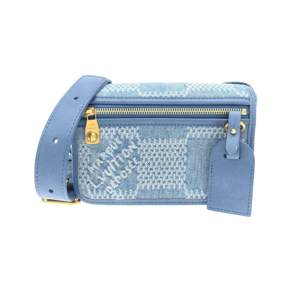 Louis Vuitton Blue Denim Canvas Shoulder Bag (Pre-Owned)