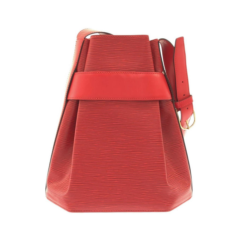 Louis Vuitton Red Color Leather Shoulder Bag (Pre-Owned)