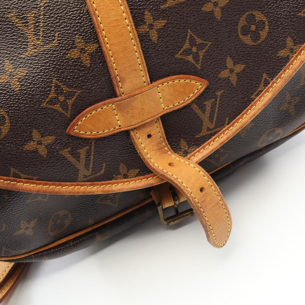 Louis Vuitton Brown Coated Canvas Monogram Leather Pvc Shoulder Bag (Pre-Owned)