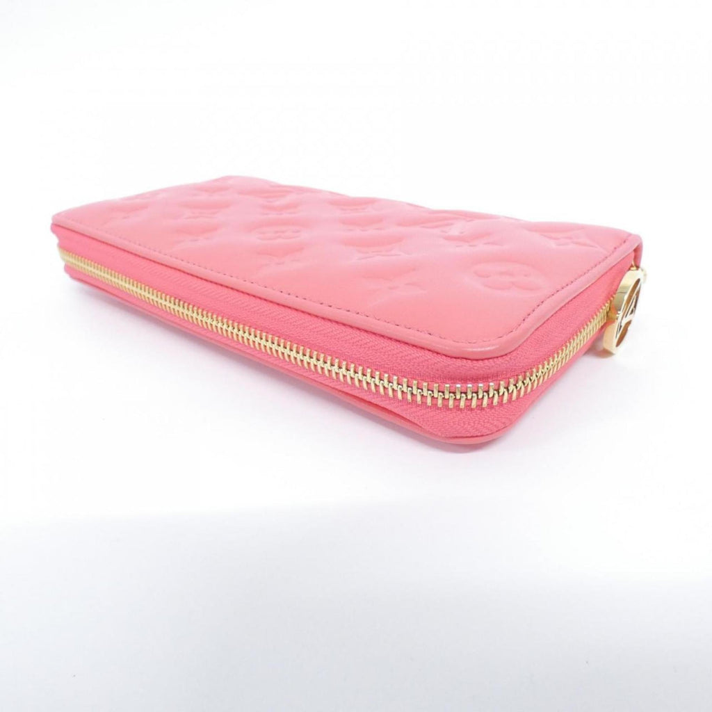 Louis Vuitton Gold Pink Leather Long Bill Wallet (Bi-Fold) (Pre-Owned)