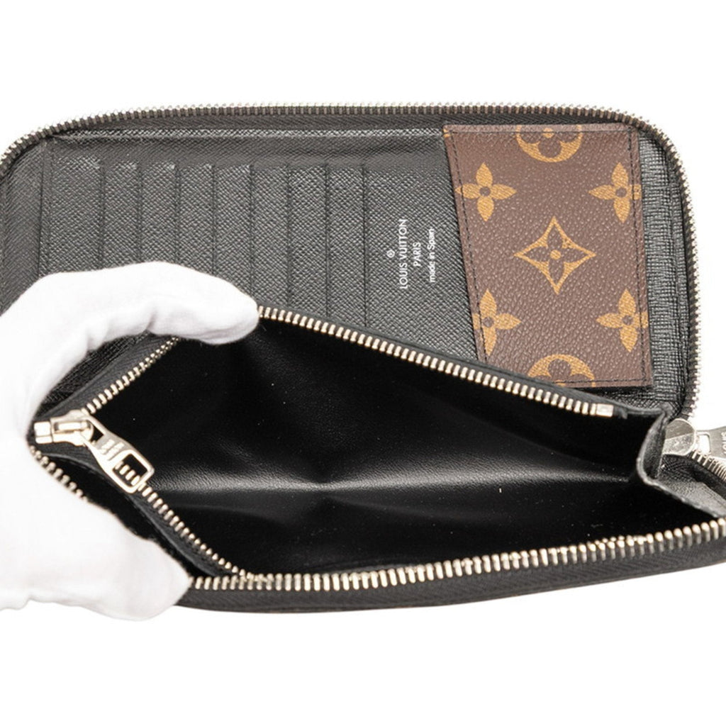 Louis Vuitton Black Brown Noir Pvc Leather Long Wallet (Bi-Fold) (Pre-Owned)
