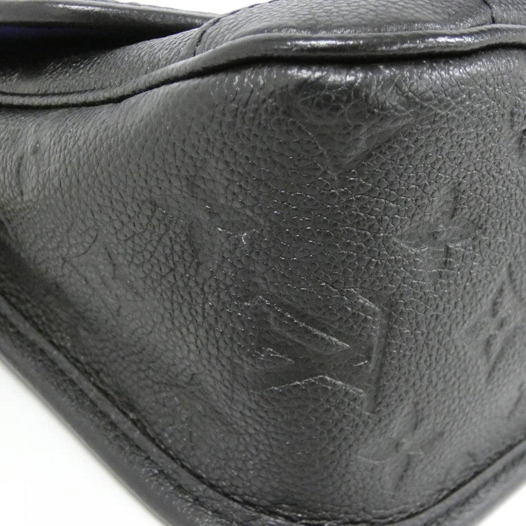 Louis Vuitton Bicolor Black Leather Shoulder Bag (Pre-Owned)