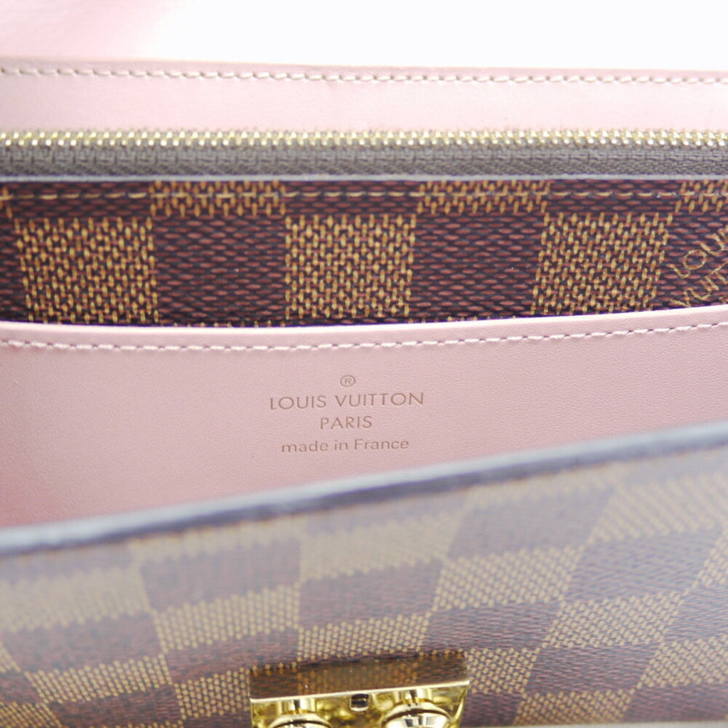 Louis Vuitton Magnolia Damier Canvas Leather Chain/Shoulder Wallet (Pre-Owned)