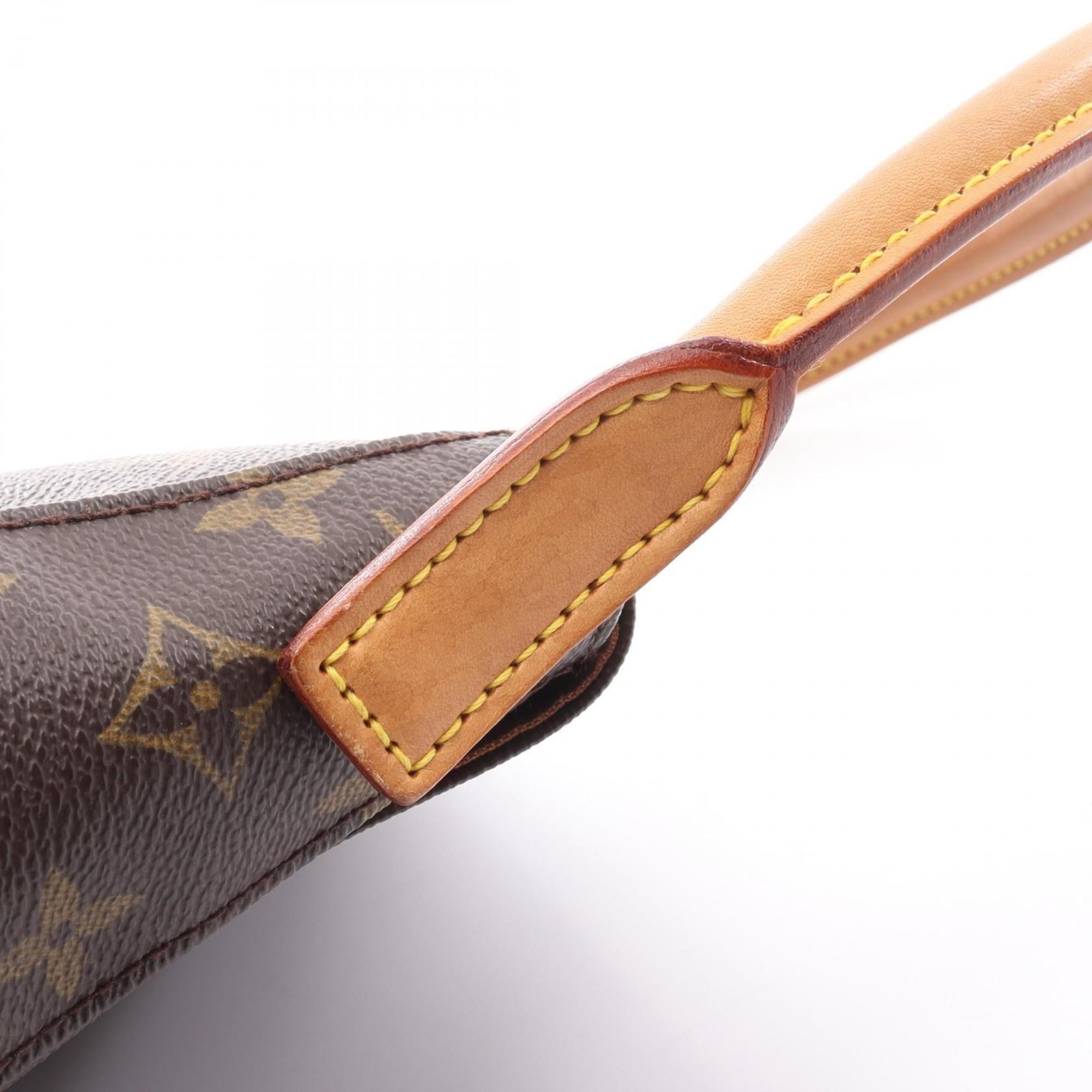 Louis Vuitton Brown Coated Canvas Pvc Monogram Leather Handbag (Pre-Owned)