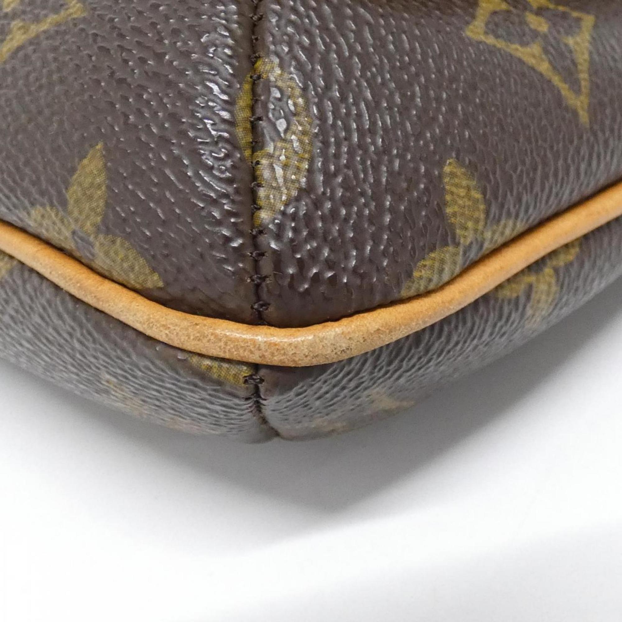 Louis Vuitton Marron Coated Canvas Shoulder Bag (Pre-Owned)