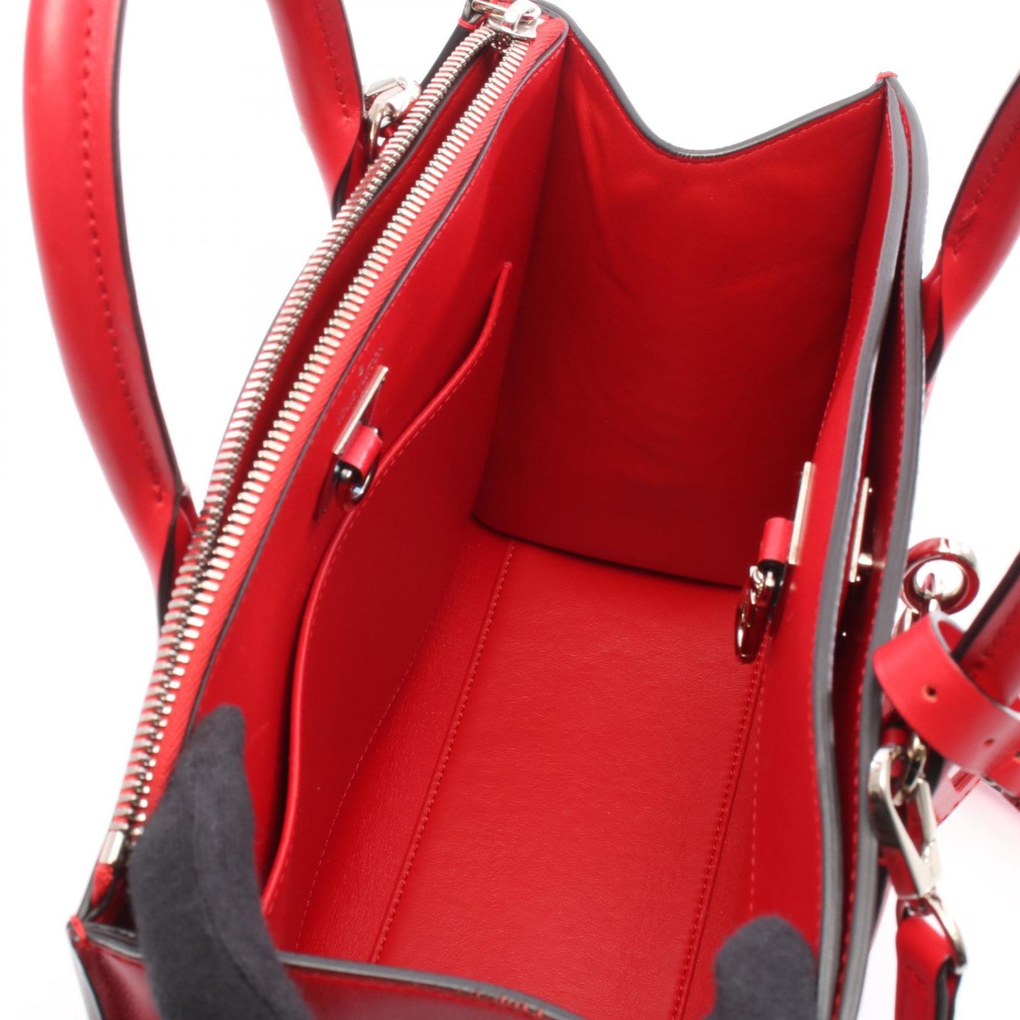 Louis Vuitton Red Color Rouge Leather Handbag (Pre-Owned)