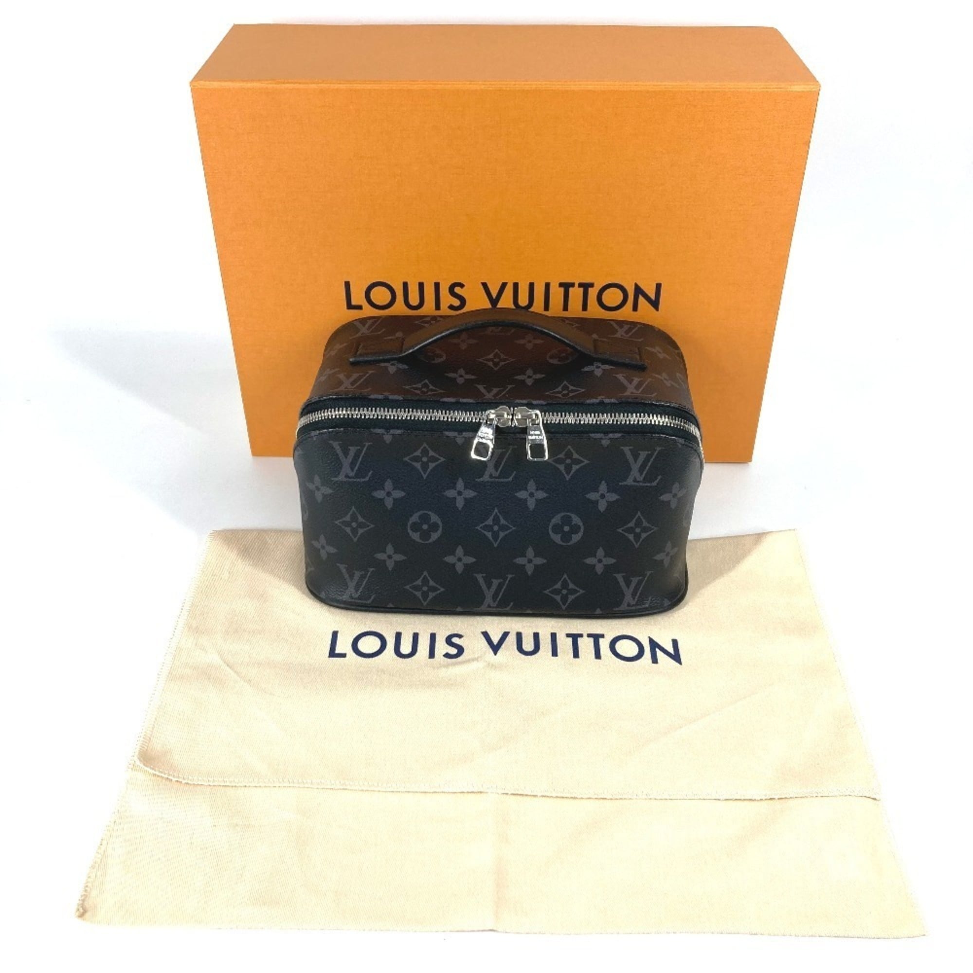 Louis Vuitton Black Monogram Monogram Eclipse Monogram Eclipse Clutch Bag Handbag Pouch (Pre-Owned)