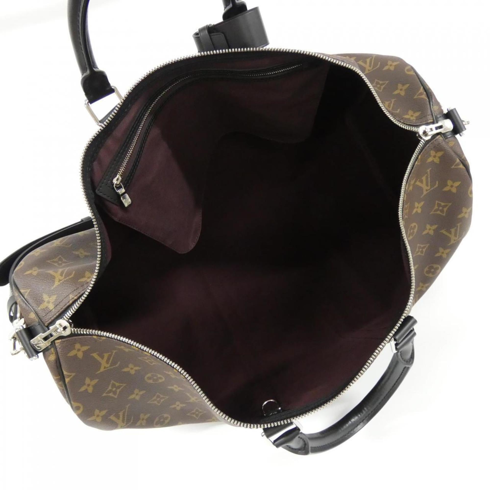 Louis Vuitton Marron Coated Canvas Boston Bag (Pre-Owned)