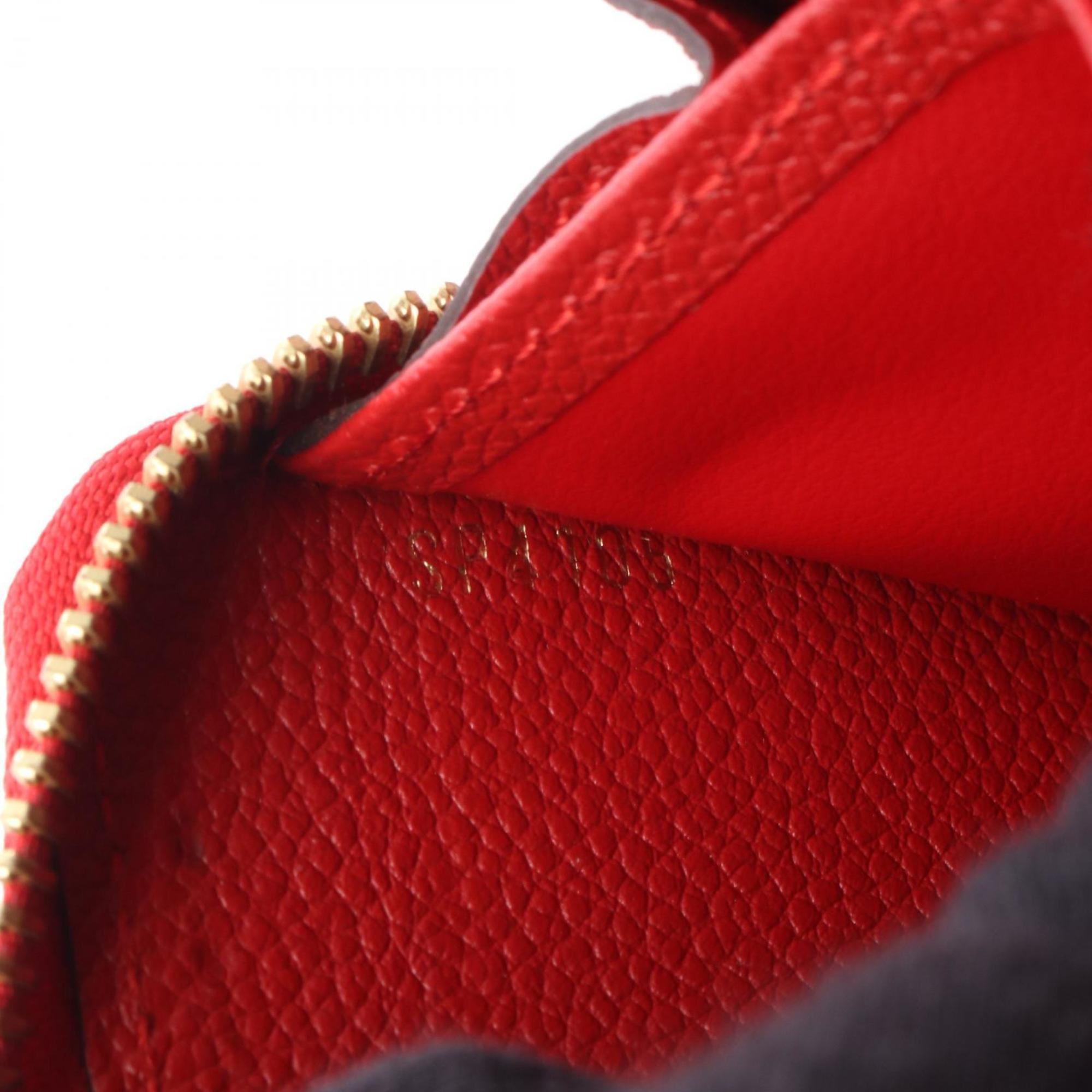 Louis Vuitton Red Color Sacrlet Monogram Empreinte Long Wallet (Bi-Fold) (Pre-Owned)