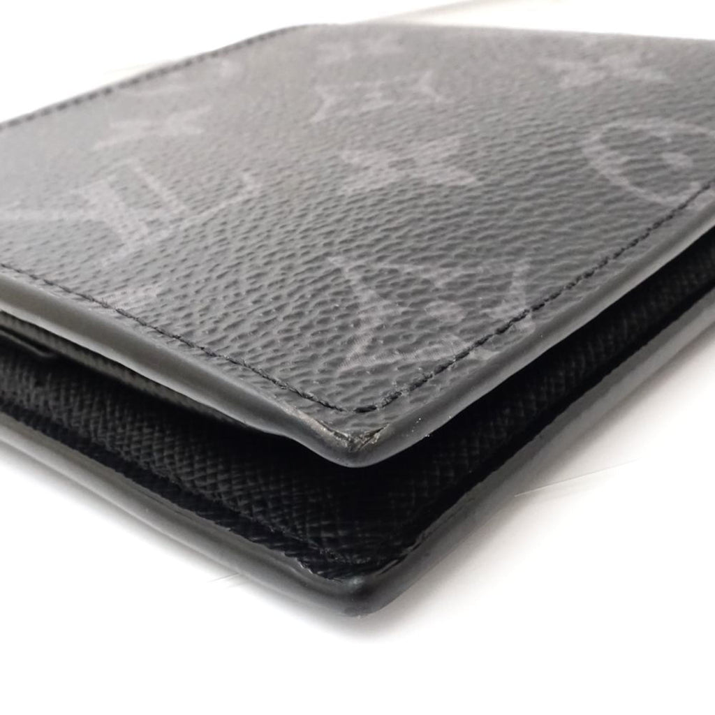 Louis Vuitton Monogram Eclipse Noir Canvas Wallet (Bi-Fold) (Pre-Owned)