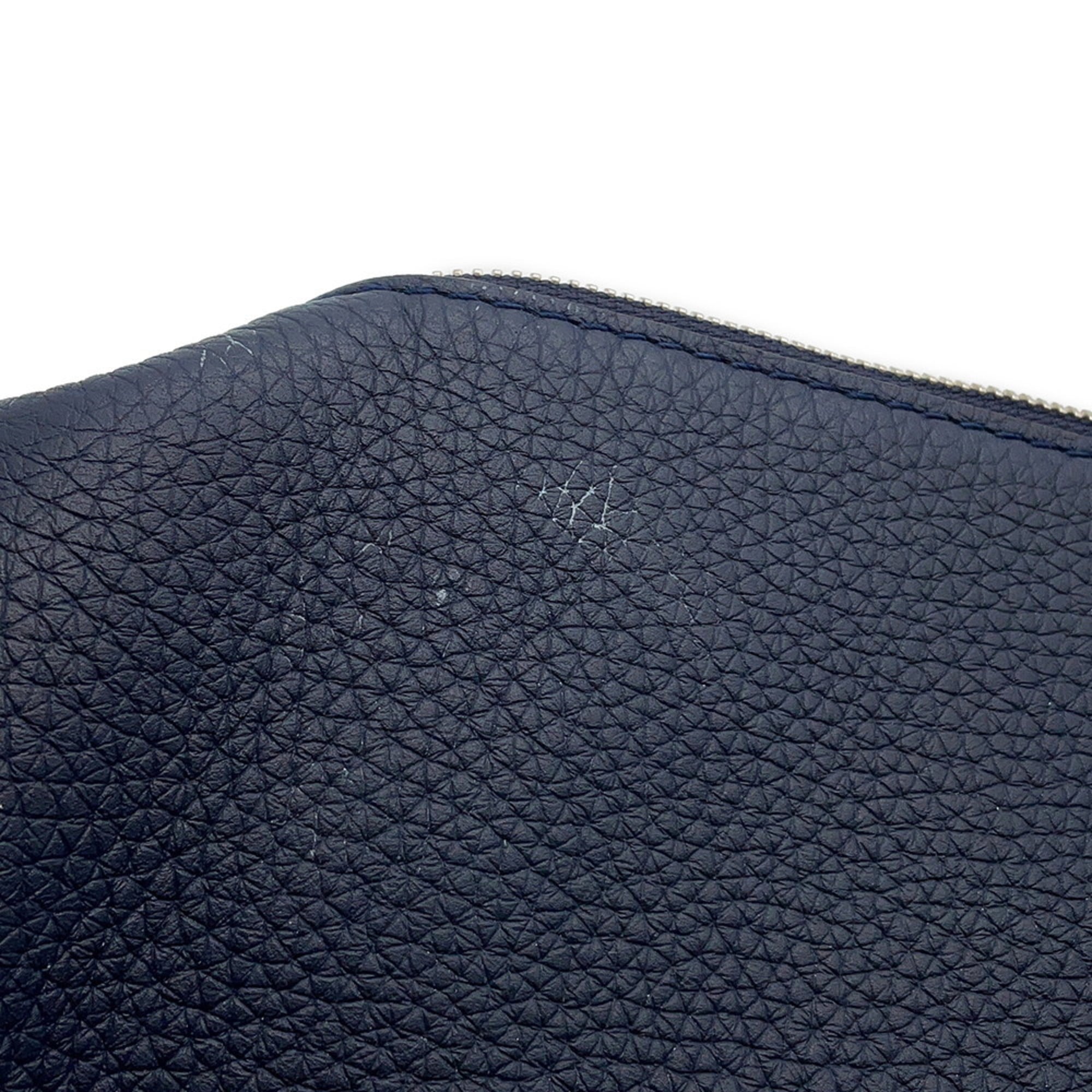 Louis Vuitton Navy Leather Shoulder Bag (Pre-Owned)