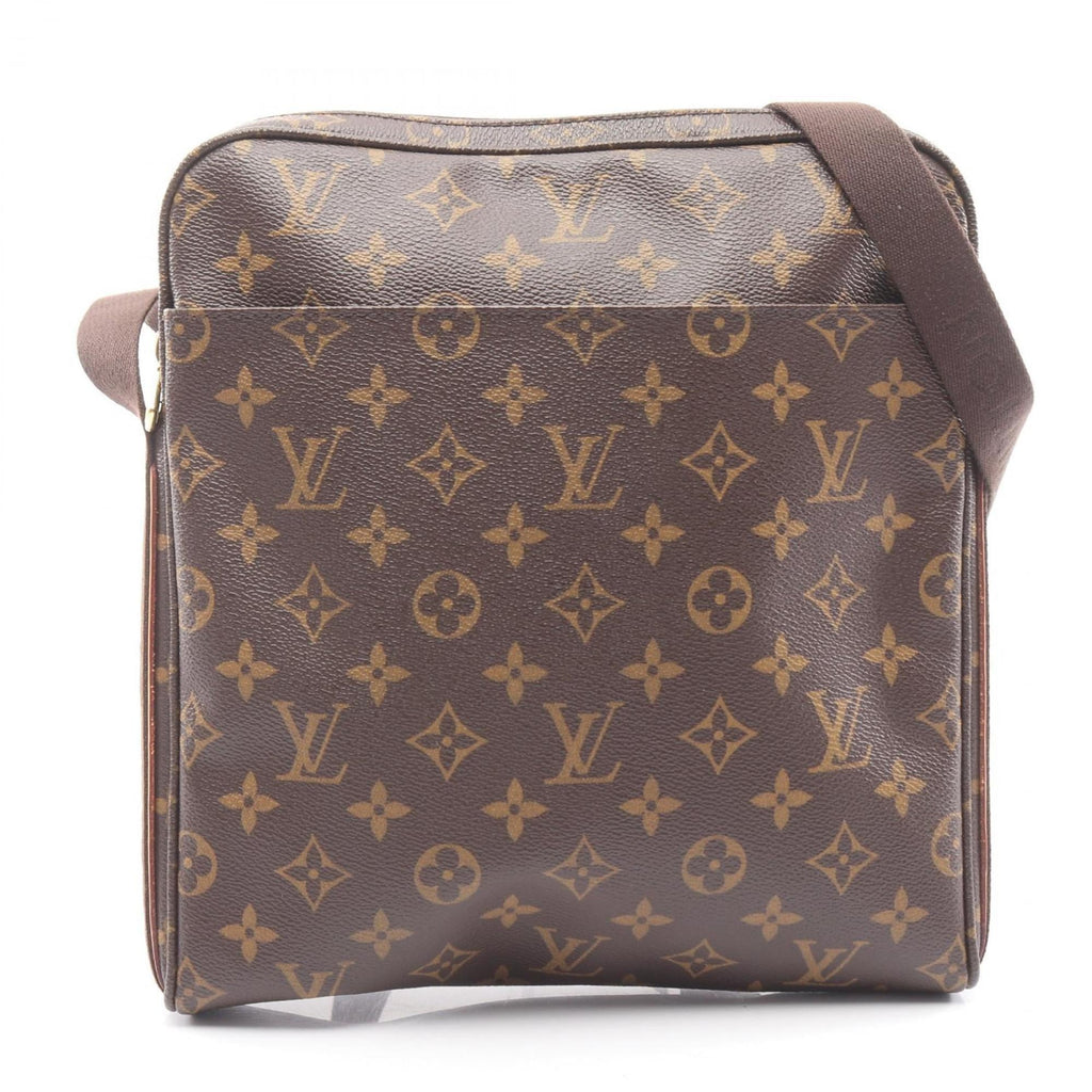 Louis Vuitton Monogram Brown Coated Canvas Leather Shoulder Bag (Pre-Owned)