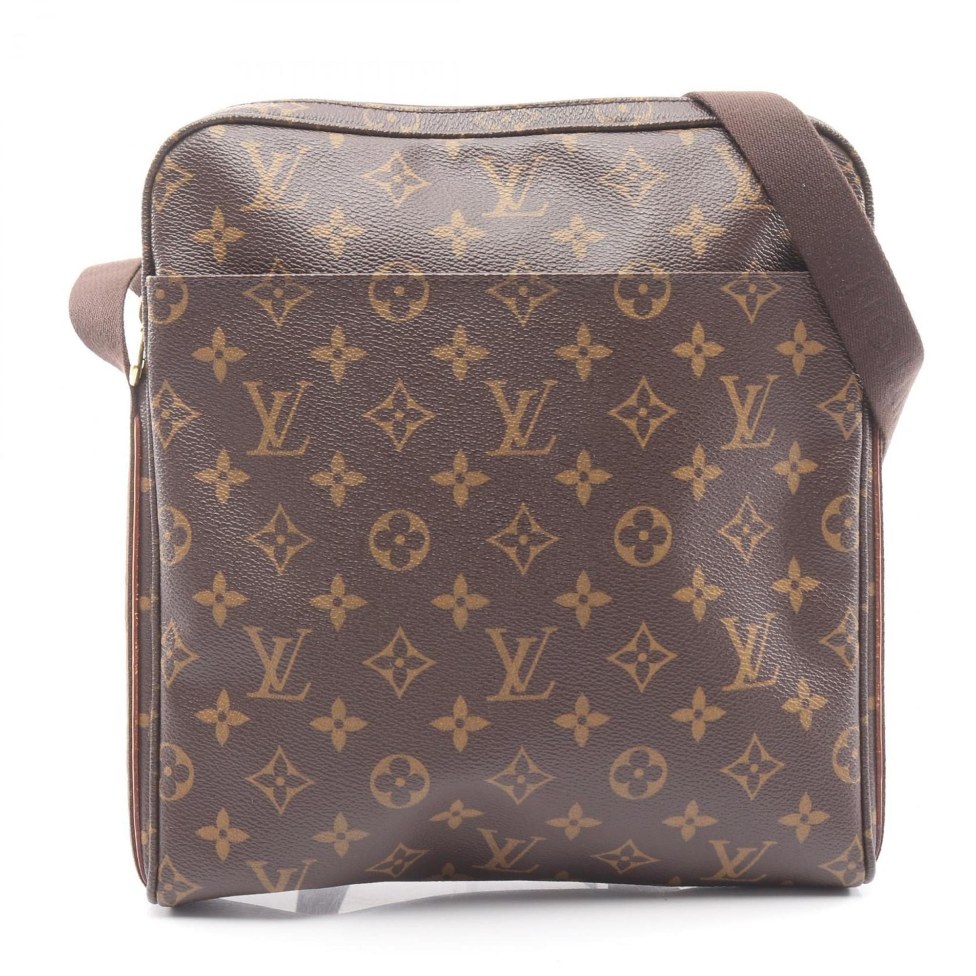 Louis Vuitton Monogram Brown Coated Canvas Leather Shoulder Bag (Pre-Owned)