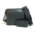 Louis Vuitton Black Monogram Shadow Shoulder Bag Sling Bag (Pre-Owned)