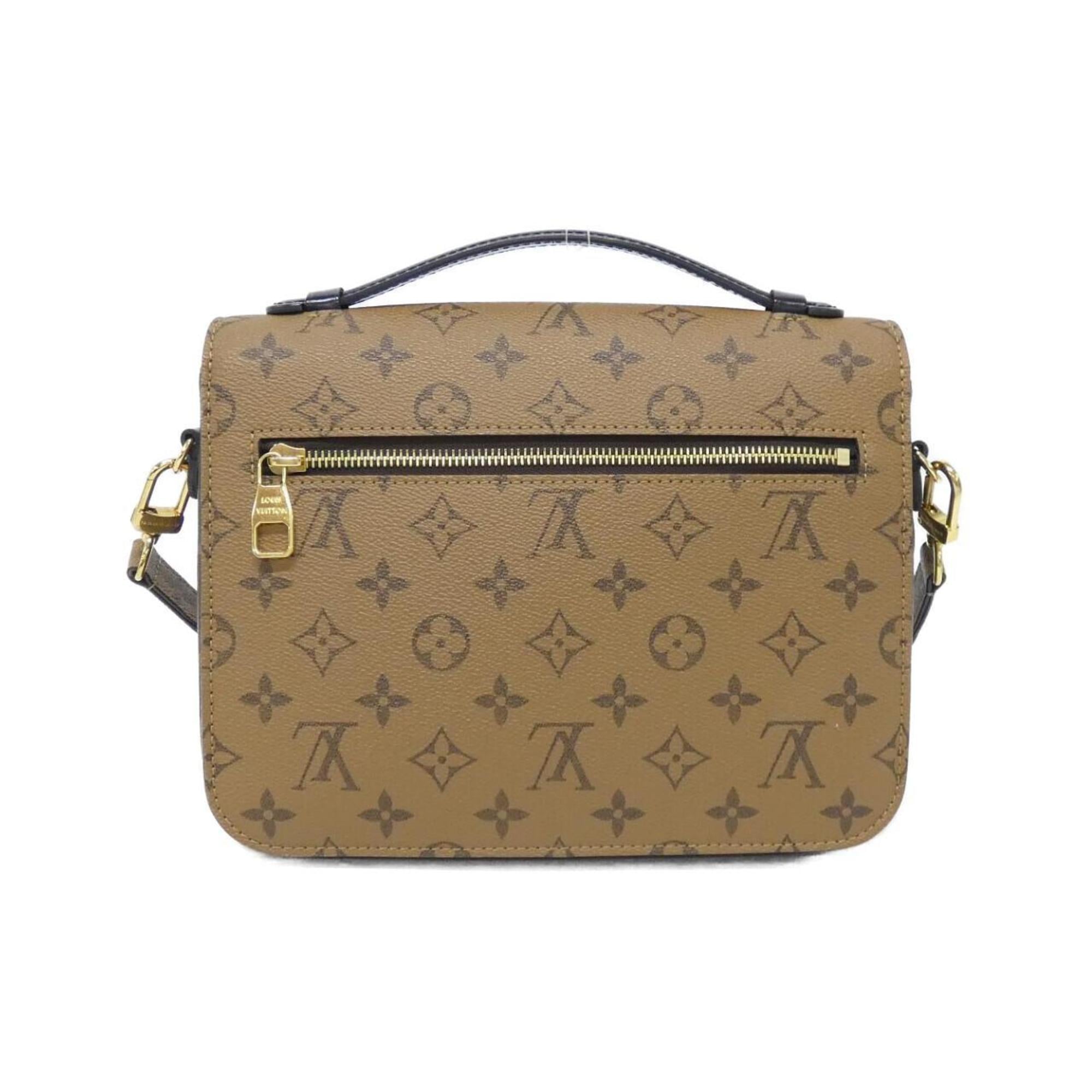 Louis Vuitton Marron Coated Canvas Handbag Pochette (Pre-Owned)