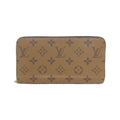 Louis Vuitton Marron Coated Canvas Long Wallet (Bi-Fold) (Pre-Owned)