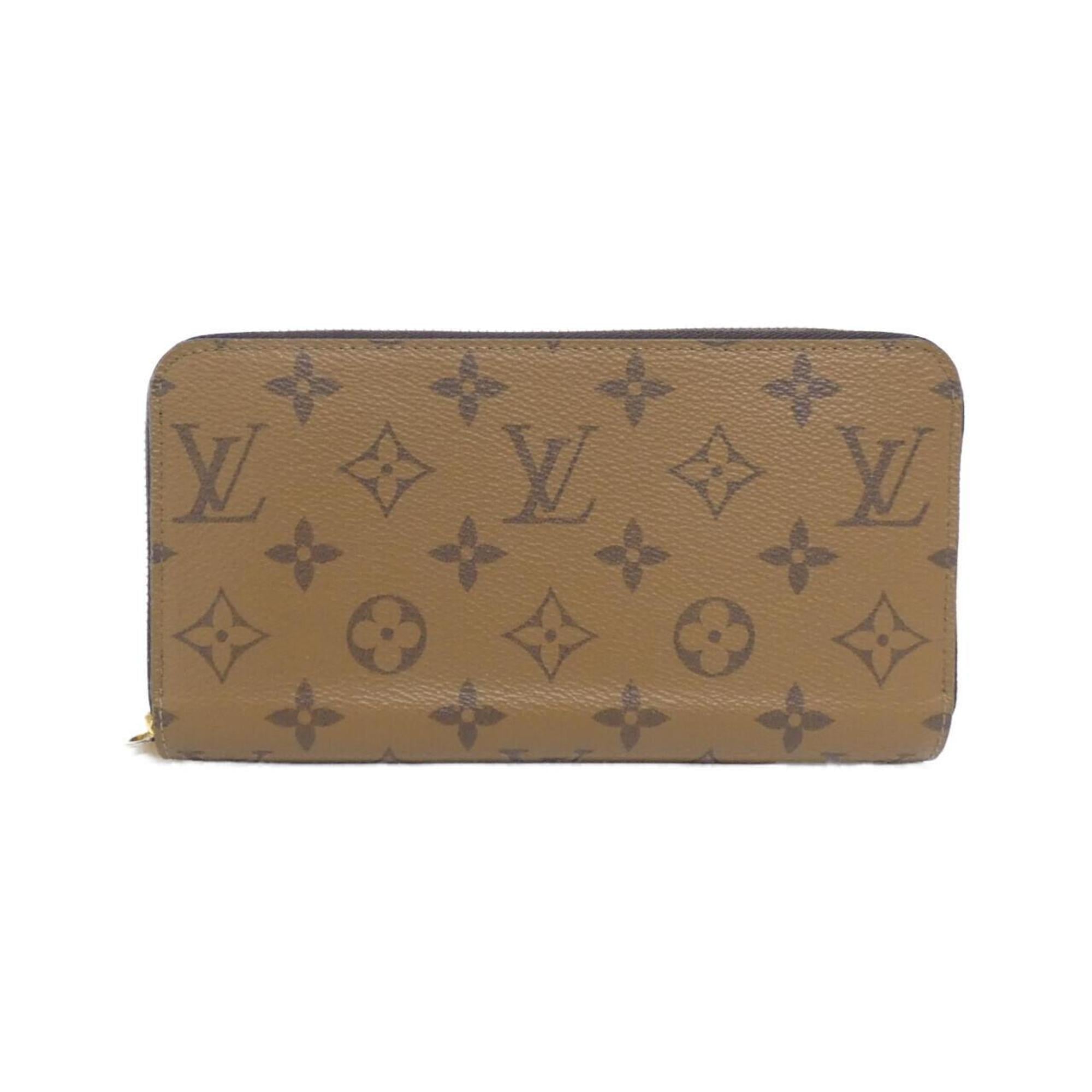 Louis Vuitton Marron Coated Canvas Long Wallet (Bi-Fold) (Pre-Owned)