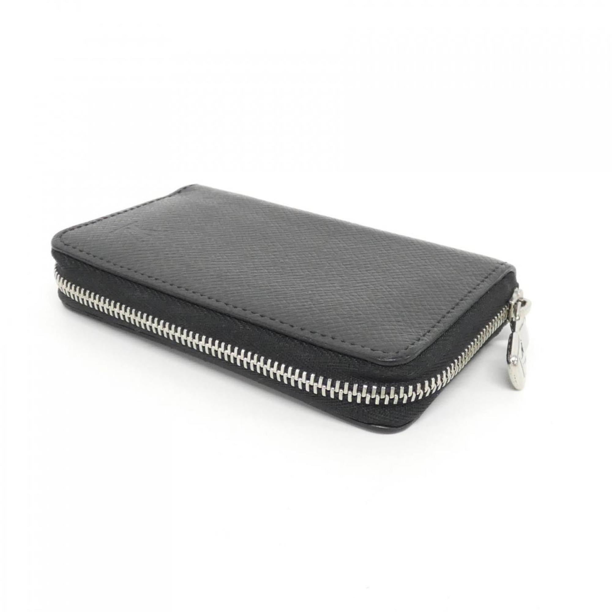 Louis Vuitton Black Leather Coin Purse/Coin Case (Pre-Owned)