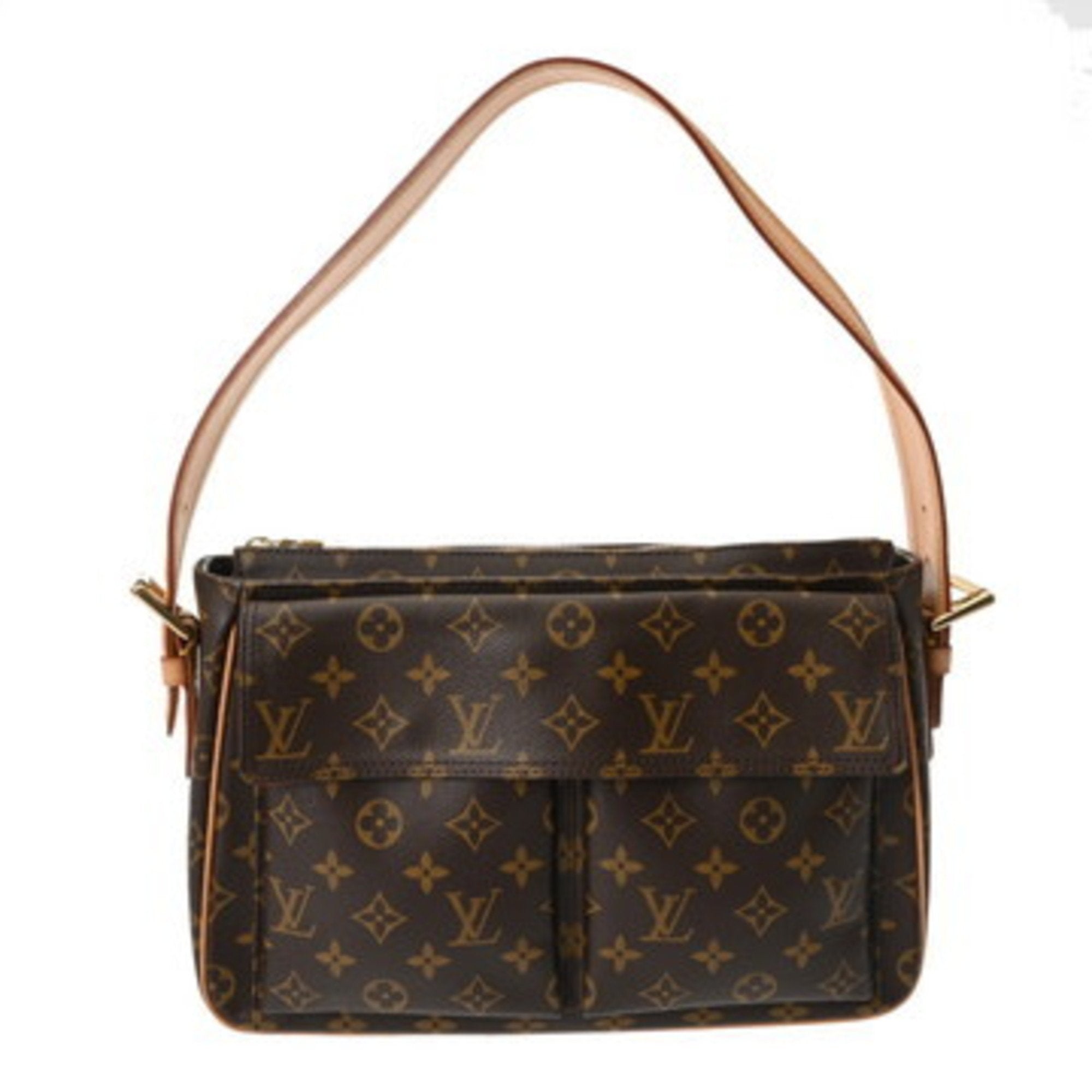 Louis Vuitton Brown Monogram Canvas Shoulder Bag (Pre-Owned)