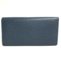 Louis Vuitton Taiga Blue Ocean Taiga Leather Long Wallet (Bi-Fold) (Pre-Owned)