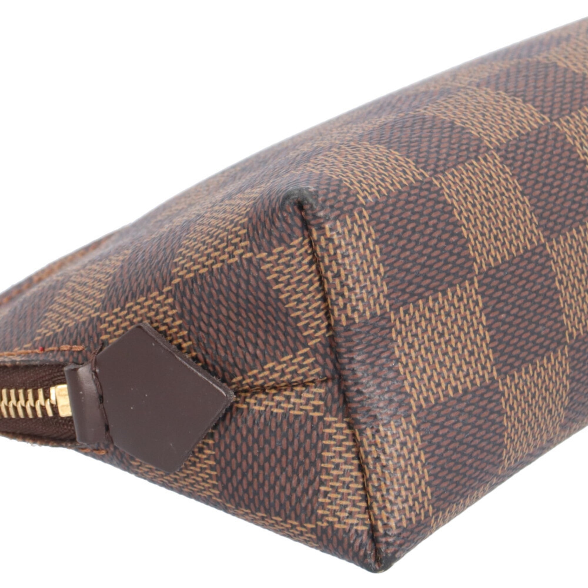 Louis Vuitton Damier Brown Damier Canvas Galle Damier Canvas Pochette Pouch (Pre-Owned)