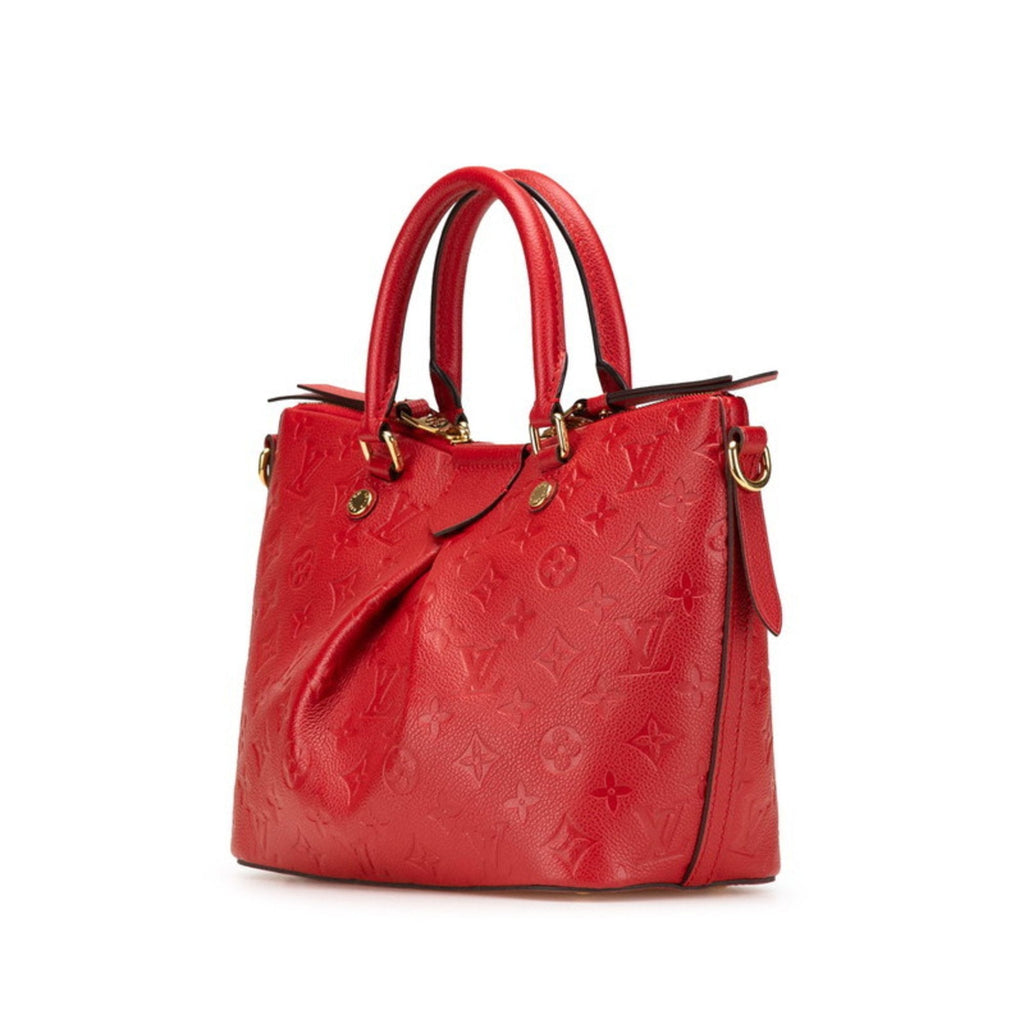 Louis Vuitton Cerise Red Color Leather Handbag Shoulder Bag (Pre-Owned)