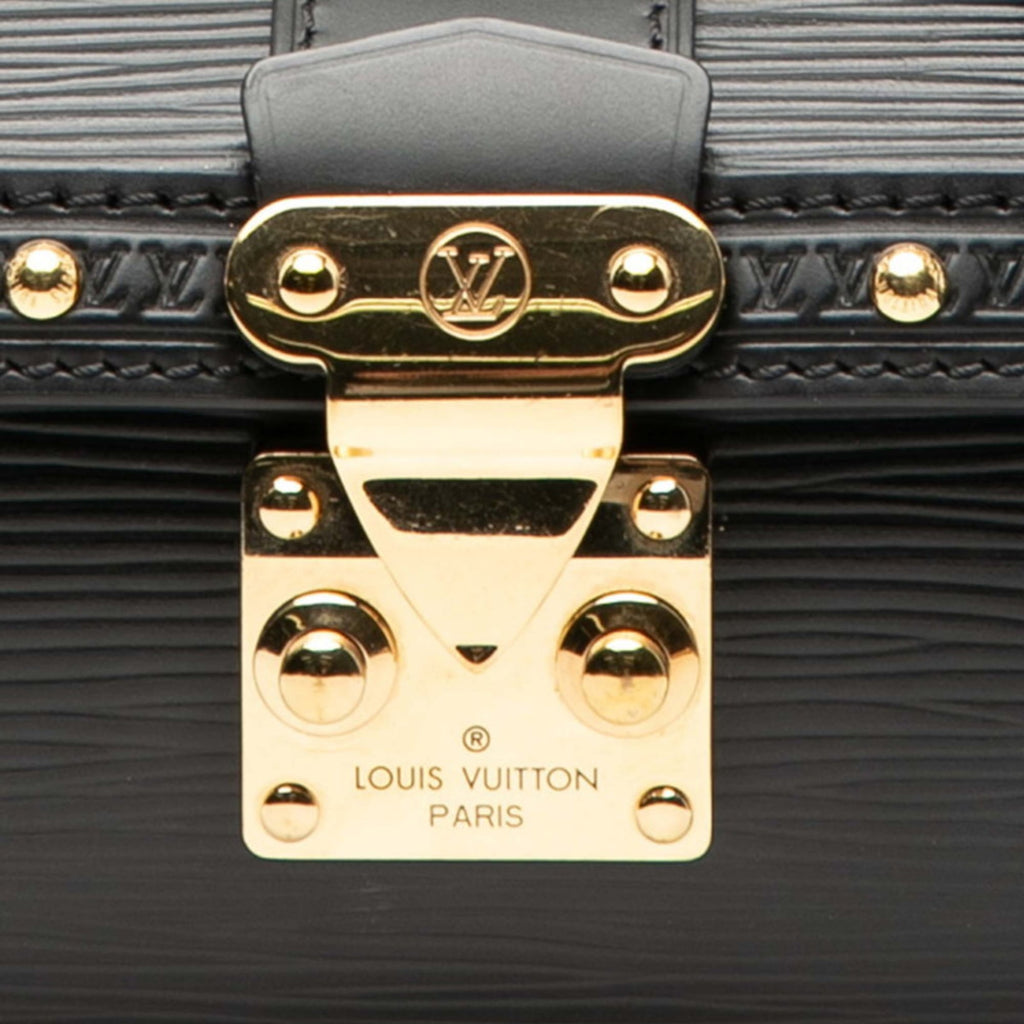 Louis Vuitton Black Noir Leather Handbag Shoulder Bag (Pre-Owned)
