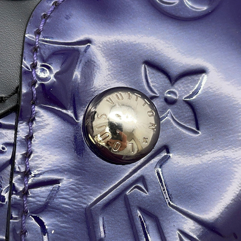 Louis Vuitton Monogram Noir Purple Monogram Vernis Handbag Shoulder Bag (Pre-Owned)