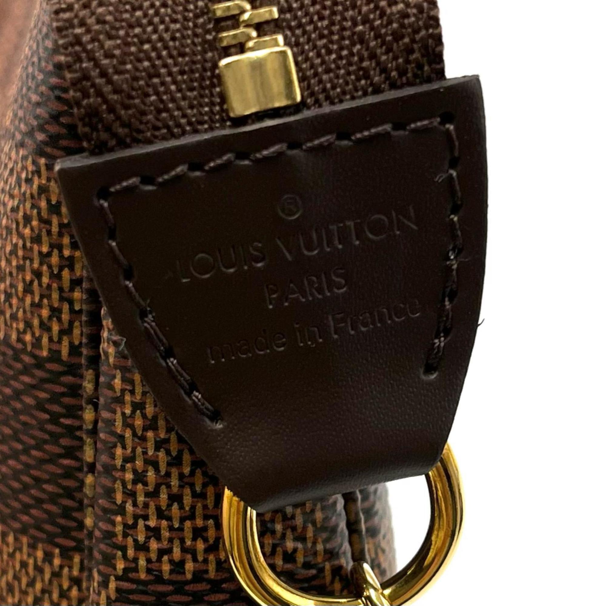 Louis Vuitton Brown Damier Canvas Pochette Pouch (Pre-Owned)