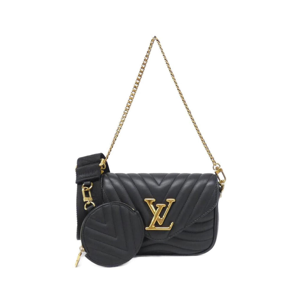 Louis Vuitton Black Leather Pochette Pouch Shoulder Bag (Pre-Owned)