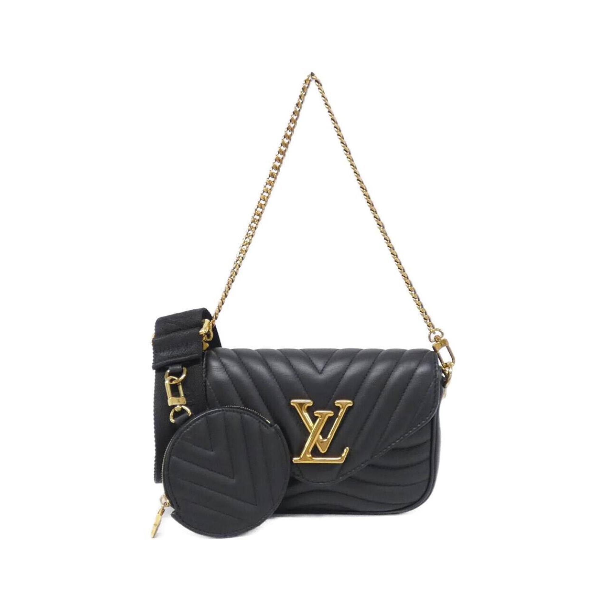Louis Vuitton Black Leather Pochette Pouch Shoulder Bag (Pre-Owned)