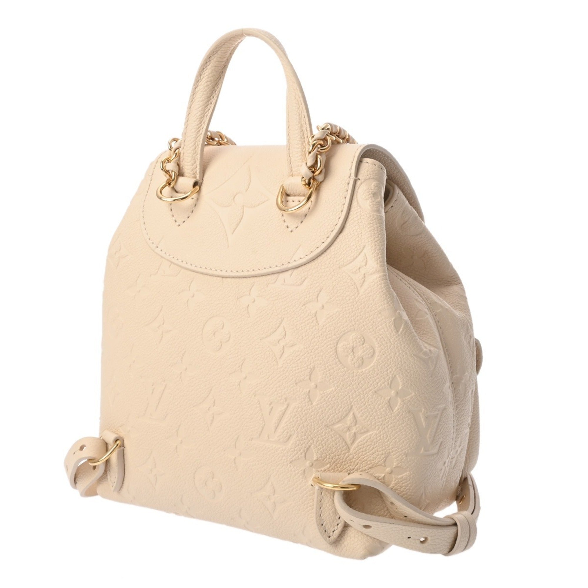 Louis Vuitton White Leather Backpack (Pre-Owned)