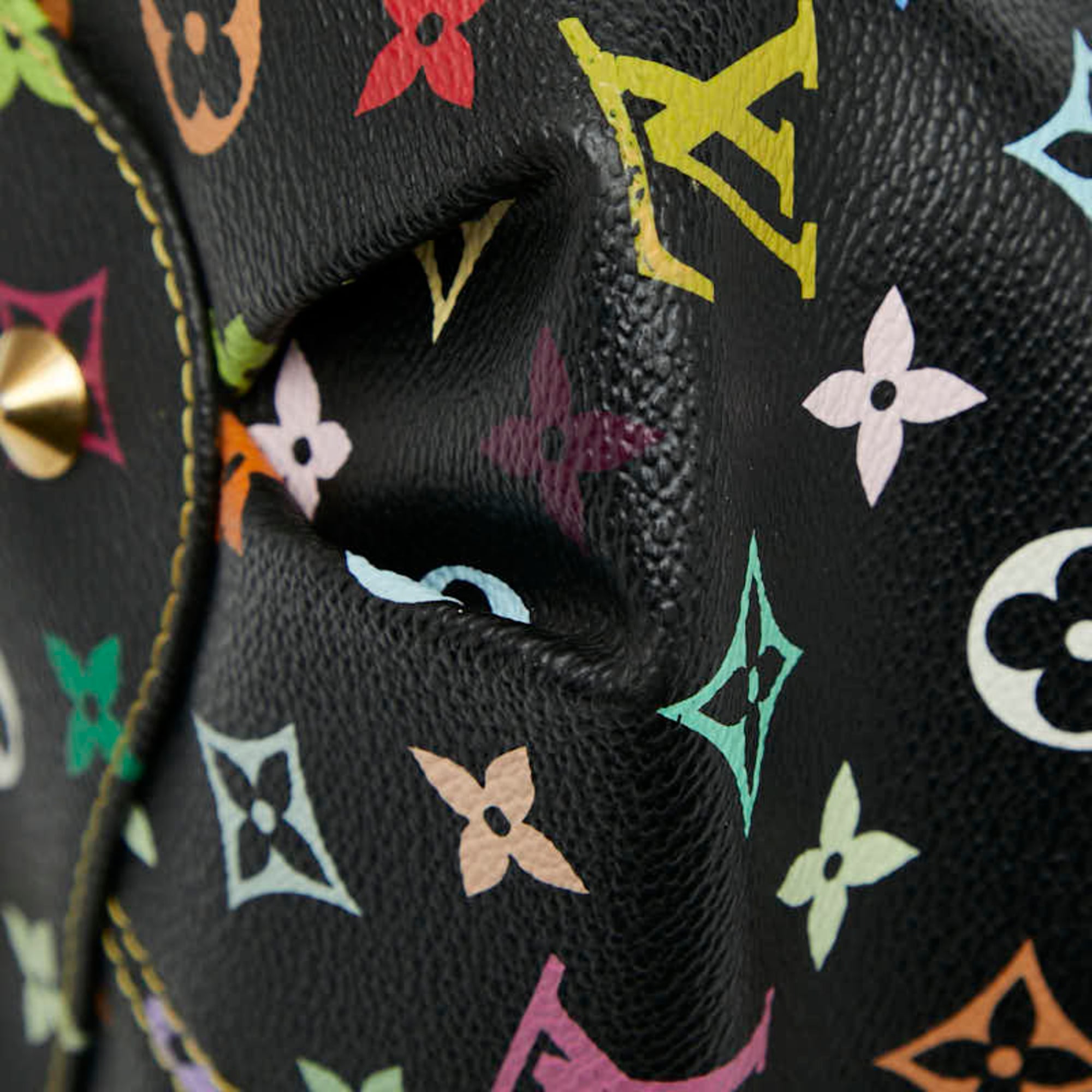 Louis Vuitton Black Multi-Color Noir Pvc Leather Shoulder Bag Tote Bag (Pre-Owned)