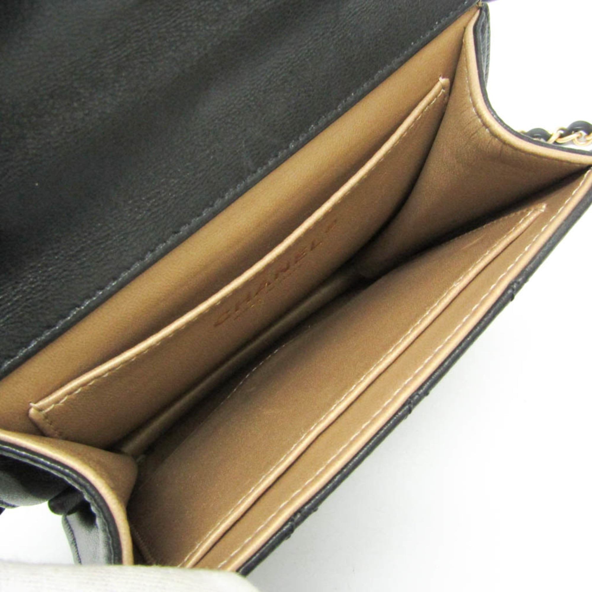 Chic Pearls Flap Bag Quilted Lambskin Mini