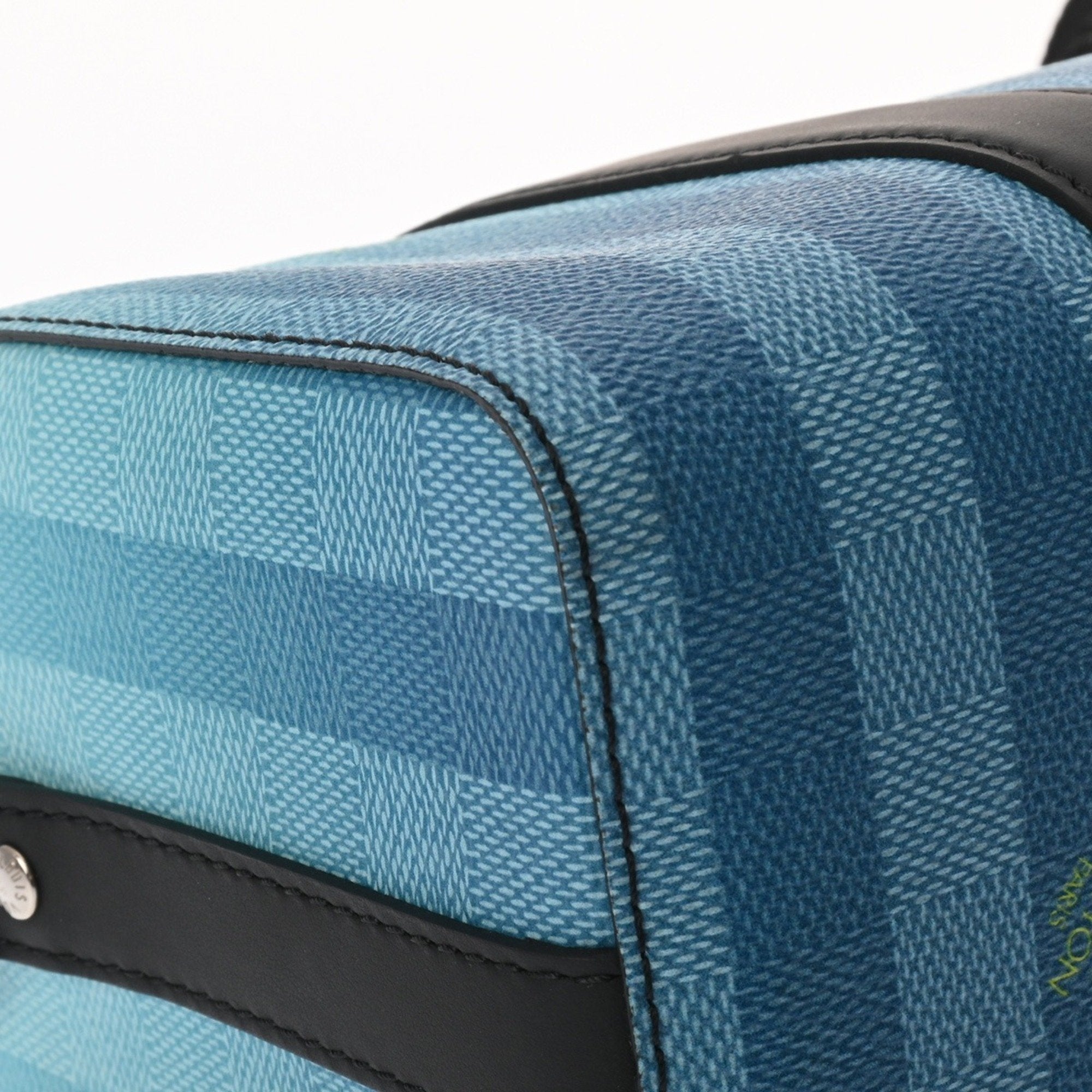 Louis Vuitton Blue Damier Canvas Shoulder Bag (Pre-Owned)