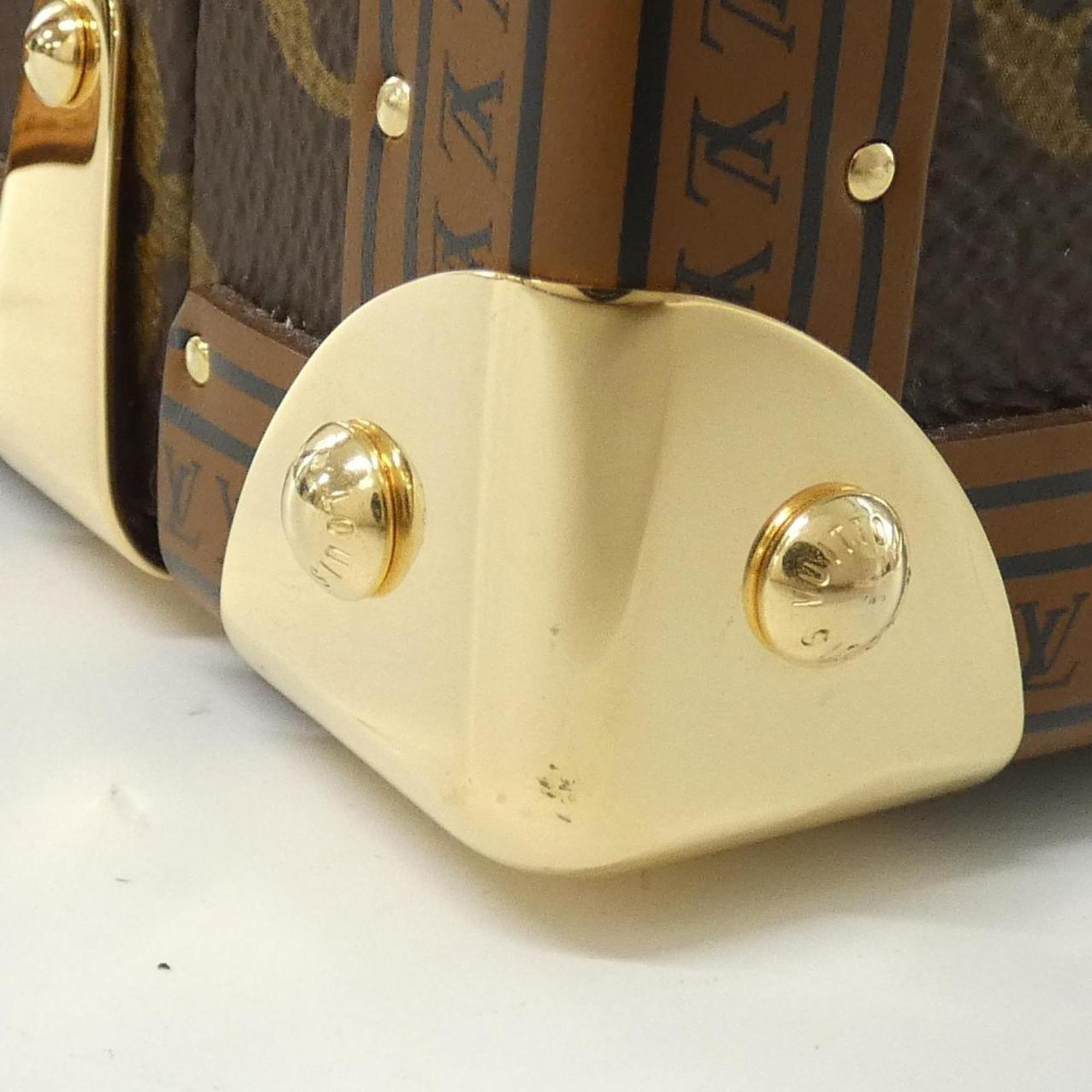 Louis Vuitton Marron Coated Canvas Handbag (Pre-Owned)