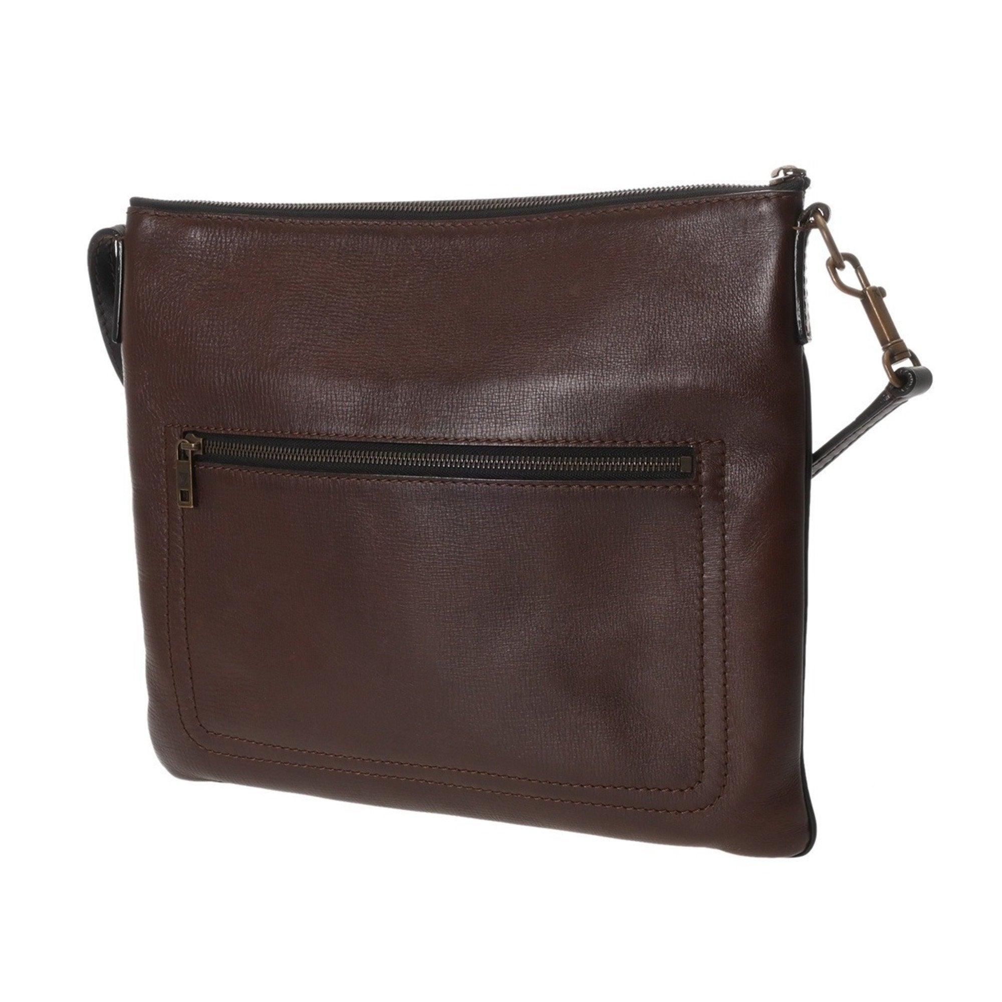 Louis Vuitton Coffee Utah Leather Shoulder Bag (Pre-Owned)