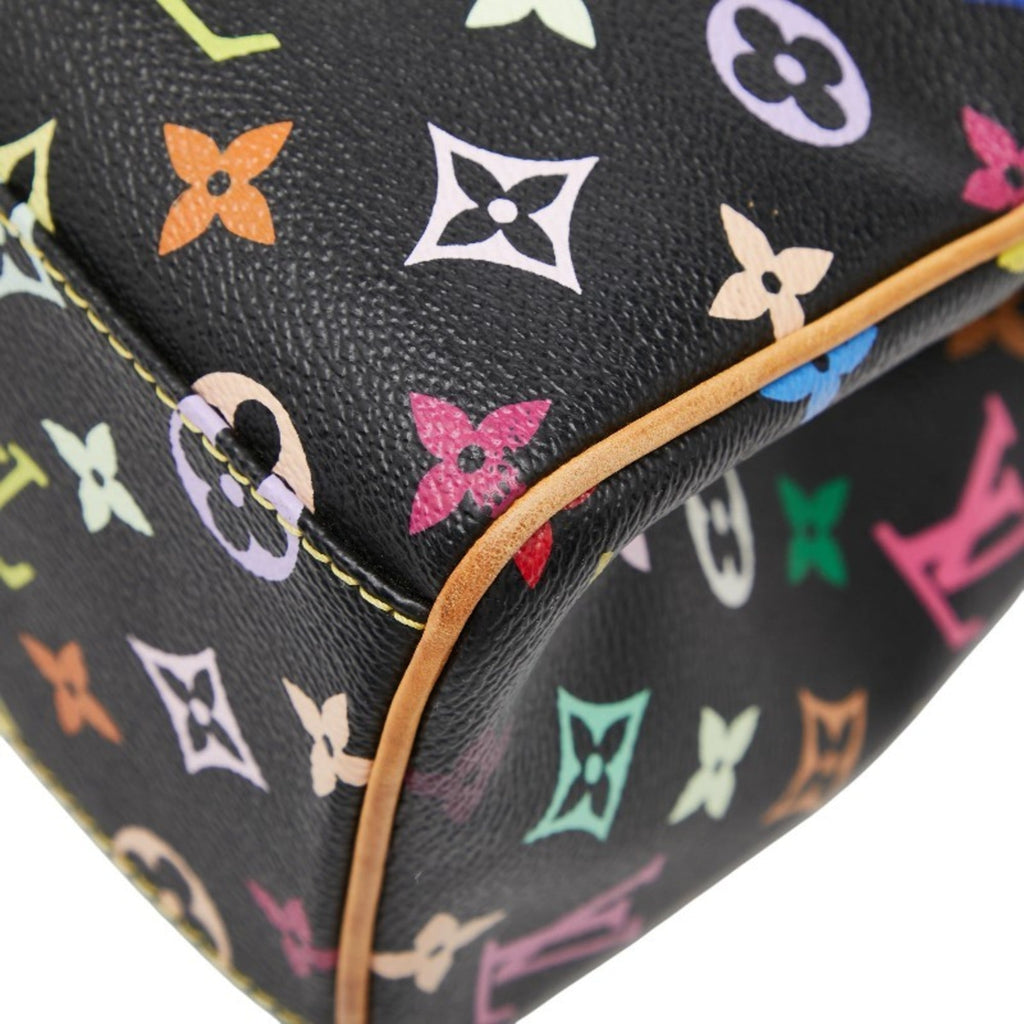 Louis Vuitton Black Multi-Color Pvc Leather Handbag Tote Bag (Pre-Owned)