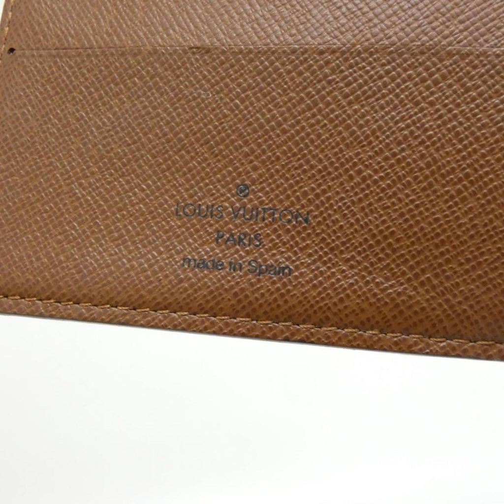 Louis Vuitton Marron Coated Canvas Wallet (Bi-Fold) (Pre-Owned)