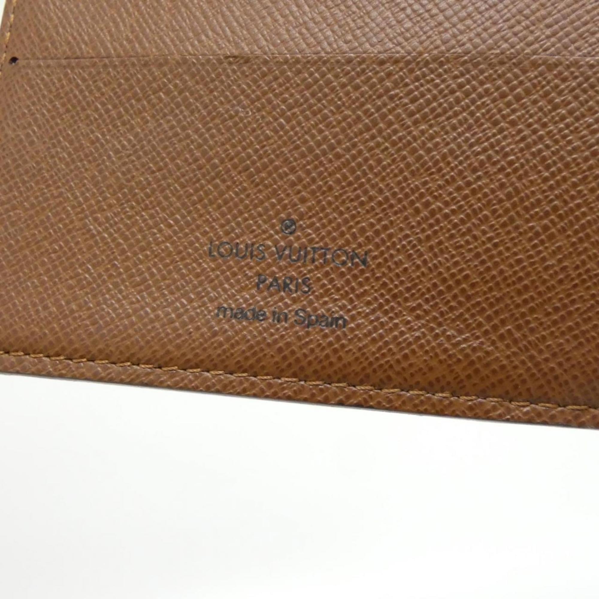 Louis Vuitton Marron Coated Canvas Wallet (Bi-Fold) (Pre-Owned)