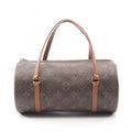 Louis Vuitton Brown Monogram Coated Canvas Leather Handbag (Pre-Owned)