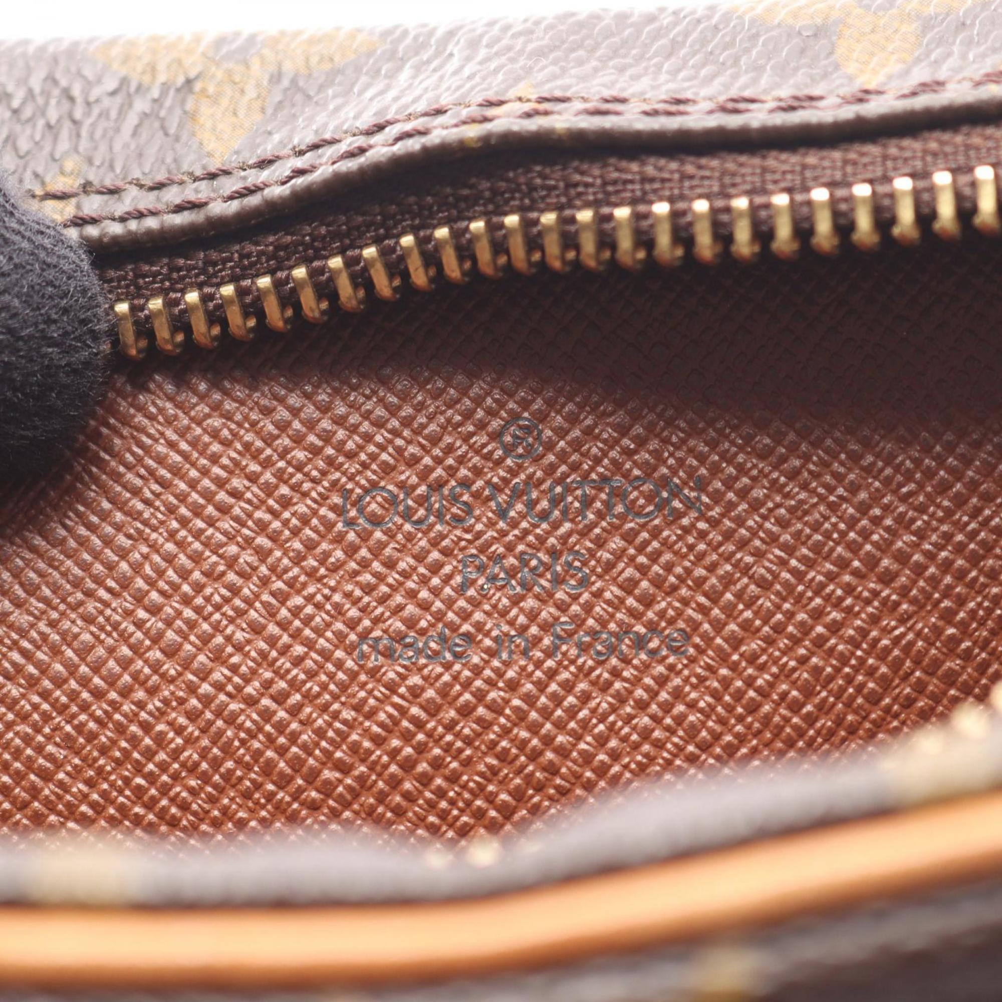 Louis Vuitton Brown Coated Canvas Leather Shoulder Bag (Pre-Owned)