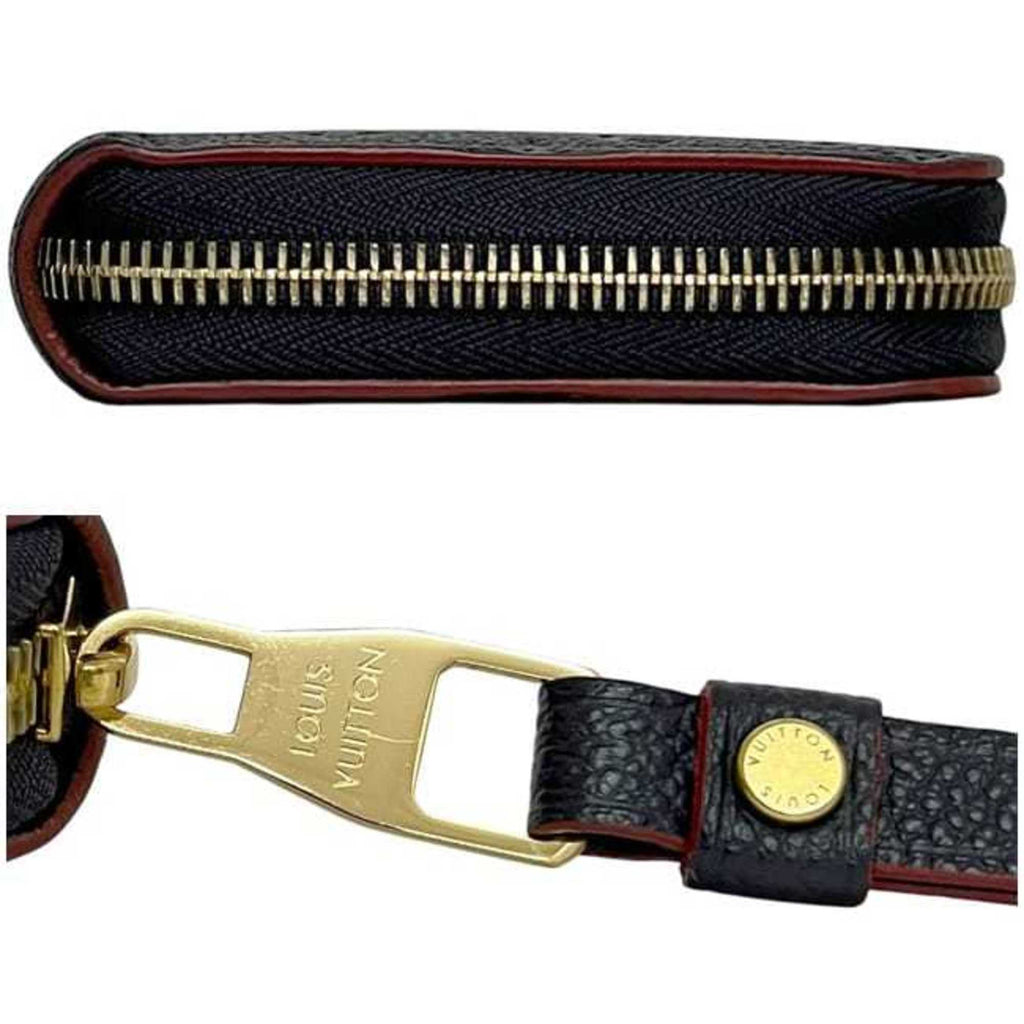 Louis Vuitton Monogram Empreinte Marine Rouge Navy Leather Long Wallet (Bi-Fold) (Pre-Owned)